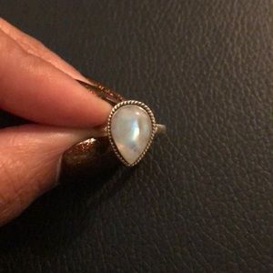 Moonstone 925 sterling silver ring